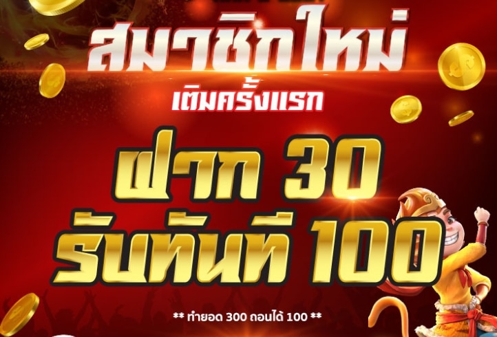 ฝาก 30 รับ100ทำยอด300